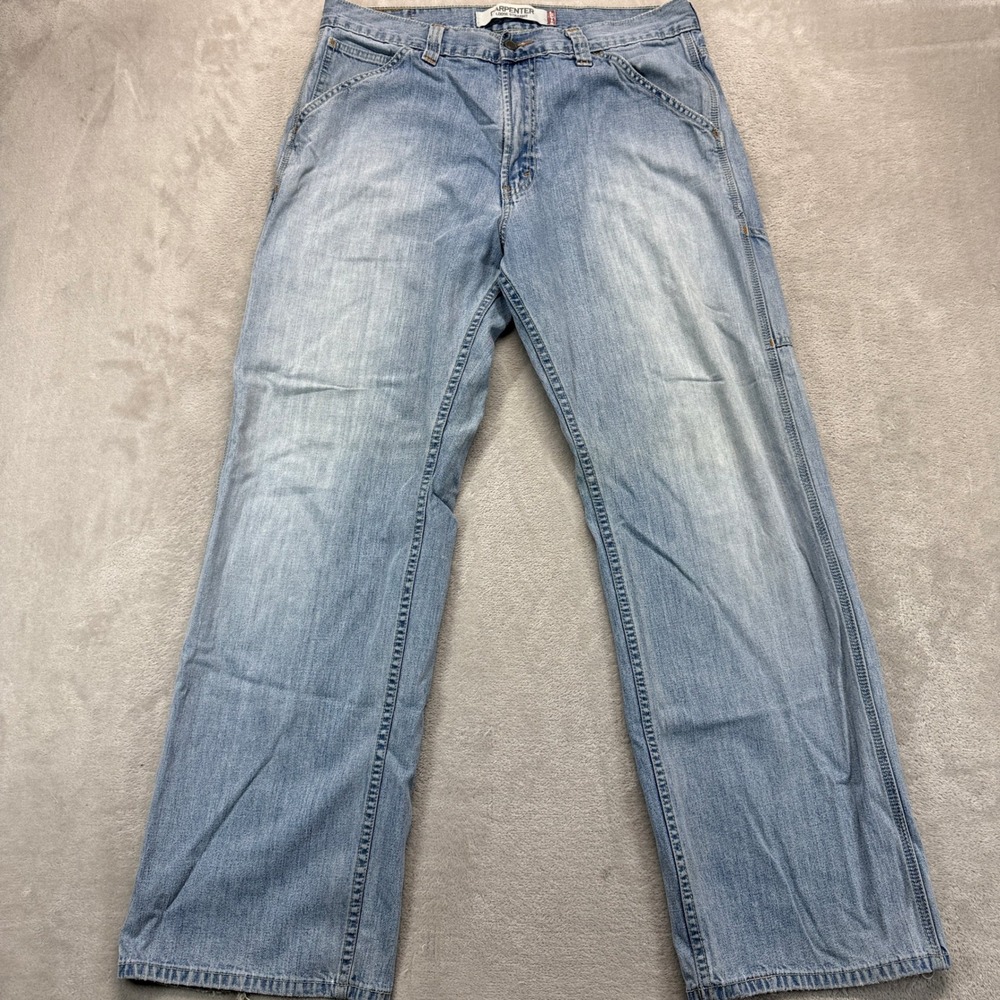 Vintage Levi's Jeans Men's 34x32 Carpenter Loose Straight Light Wash Blue Denim